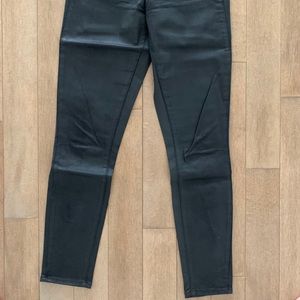Paige coated black denim - verdugo ankle